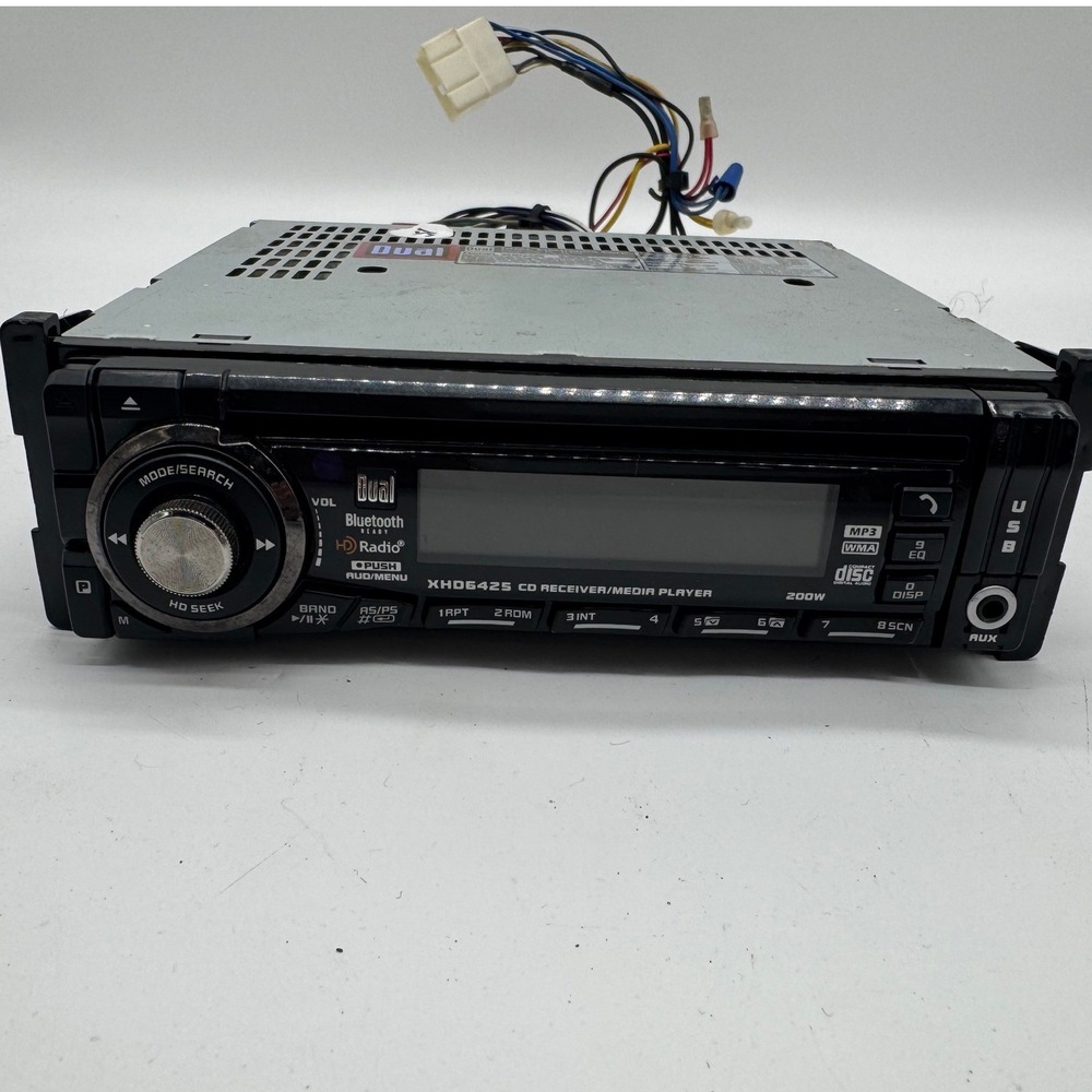 Dual XHD6425 Car CD Player Receiver Bluetooth HD Radio MP3 USB AUX Single DIN